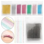 Disposable Pink Micro Nylon Cotton Fiber Bristle Wax Microbrushes Dentists Biodegradable Eyelash Extensions Micro Brushes