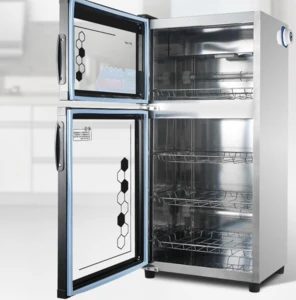 Double-door UV kitchen appliance electric dish dryer cabinet