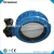 Import double flange butterfly valve wafer type soft seal disc lining PTFE WCB body gear operated from China