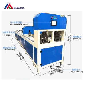 double line metal pipe hole punch piercing machine ce iso approved