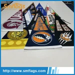 Double Side Triangle Custom Design Club Sport Team Polyester Bunting Pennants Flag