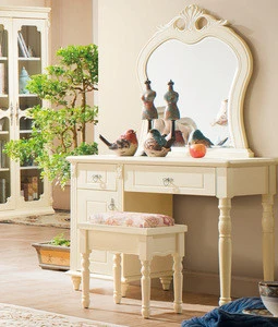 Dressing table American Style White Wooden Dressers/ Bedroom Furniture Makeup Vanity Tables