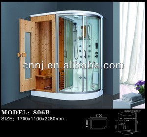 dry and wet combination home steam sauna room (806B)