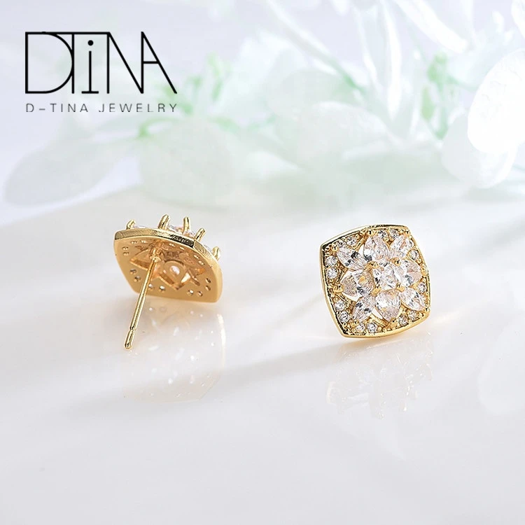 DTINA ES-0312 Womens Jewelry Fashion Jewelry Set 18k Gold Plated Jewelry Wholesale