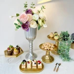 Durable Plastic flower vase pedestal for Centerpieces Cylinder Vases for Wedding Decorations Party Birthday