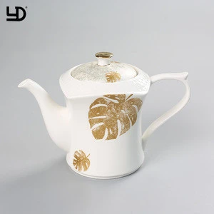 Durable Porcelain Sugar Pot for Sale Ceramic Reliefs 4&#39;&#39; Engraving Porcelain Sugar Pots with Spoon Ceramic Sugar Bowl Creamer