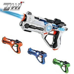 DWI Dowellin Infrared Interactive Game Laser Tag Gun with light sound Plastic toy Gun safe toys for kids