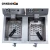 Import DZL-20L CHINZAO deep fryer with drain tap broasted fryer from China