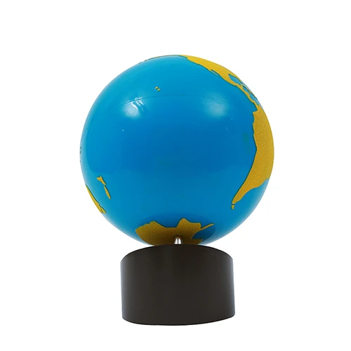 Early Montessori wooden educational materials geographic toys  Globe World Parts