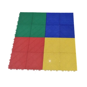 Easy assemble outdoor kindergarten suspension interlocking floor tiles indoor plastic floor for outdoor playground