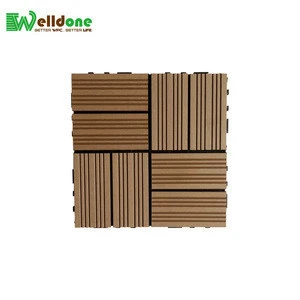 easy to install outdoor 300 mm * 300 mm wpc decking tile