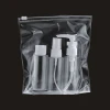 Eco-friendly pet plastic perfume cosmetic skin care bottle set airline spray travel bottle kit