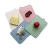 Eco friendly pp small plastic cooking tool pear apple fruit fish bread food color chopping cutting board set with stand