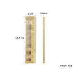 Eco Friendly Wholesale Supplier Disposable Detangler SPA Hair Long Handle Tail Pick Mirrored Kit Wooden Bamboo Comb for Women