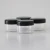 Import Economic clear round shaped PS plastic cosmetic jar 3g 5g cream container with black lid from China