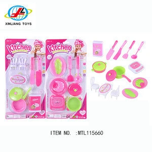 Educational toys pretend play plastic kids kitchen set toy for sale