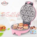 Egg Waffle Maker Doughnut Maker With Removable Non-Stick Plates  Belgium Waffle Maker