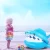 Import EITS Baby Pool Float, Shark-Shaped Infant Baby Pool Float with Canopy Inflatable Floatie Swim Ring for Kids Aged 9-36 Months from China