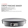 Electric 12" inch Griddle & Crepe Pancake Maker