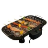 Electric Barbecue Grill Indoor Tabletop Thermostat Grill Height Adjustable Electric BBQ Grill