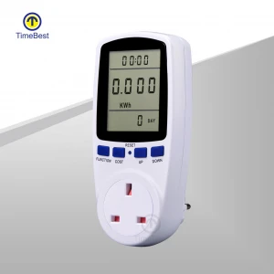 Electricity Plug Watt Energy Meter Analyzer Power Measure Socket