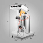 Electrostatic Powder Coating Machine Wy-101 Duster Paint System Spray Gun Newest