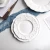 Import Elegant western style white embossed ceramic dinnerware sets for wedding from China
