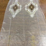 Embroidery Fabrics Good Price of The Velvet Home Textile Woven Mesh Fabric Lightweight Best Price in High Quality Sheer 280 Cm