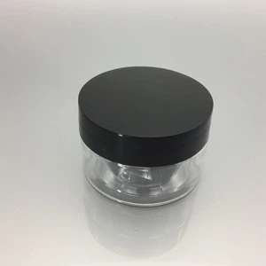 empty face cream plastic cosmetic packaging 30ml pet jar 1 oz clear plastic cosmetic jars