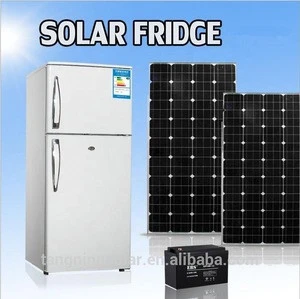 Energy saving 180L DC compressor 48V solar powered refrigerator