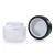 Import Environmentally friendly cosmetic 30g 50g 100g frosted clear glass Cream Jar with black bamboo wood lid from China