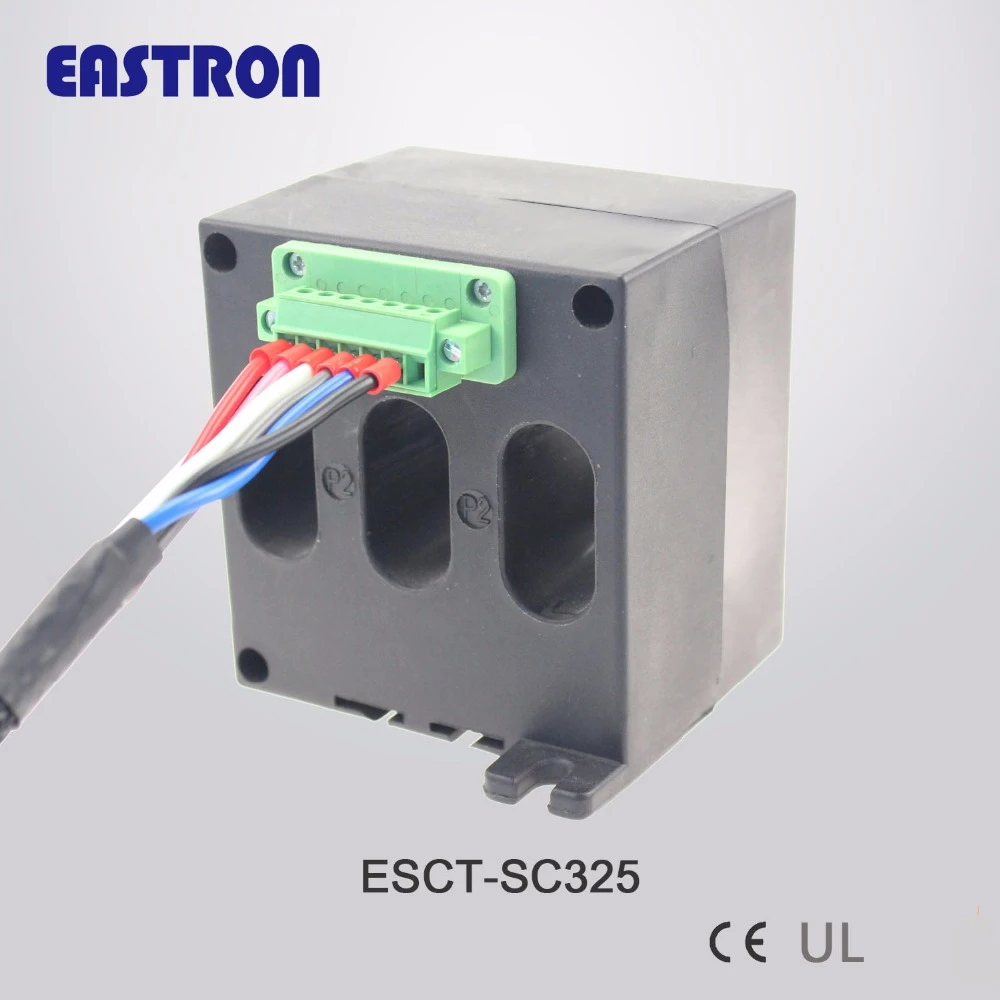 ESCT-SC Series 3 phase current transformer, pluggable CT, Din rail mounted CT