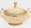 European decanter brass crystal antique home decor