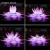 Import Events lead supplies wedding stage decoration large lotus shape flower with led light from China