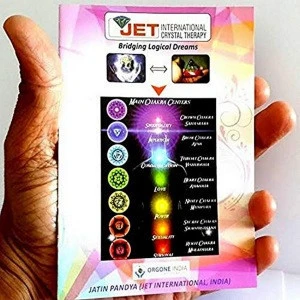 Exquisite Jet Rune Engraved Crystal Orgone Obelisk Booklet &quot;Jet International Crystal Therapy&quot; A+ Energized Cleansed Programmed