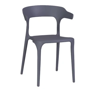 Factory Direct Sale Italian Modern Style Colorful Plastic Dining Chair Stackable Plastic Chair