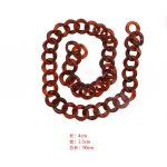 Factory direct sale new acrylic resin tortoise shell leopard necklace handbags bags garment belt waistbandchain accessories