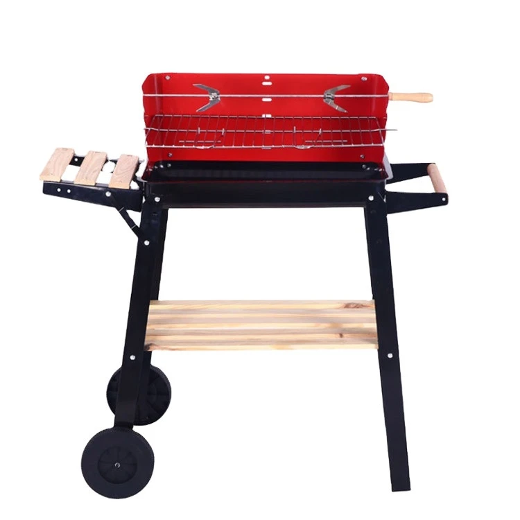Factory Directly Wholesale Bbq Grill Manufacturers Charcoal BBQ Grill With Wheels And Table