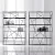 Import Factory modern black large bookcases wrought iron bookshelf from China