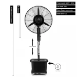 factory of fans in china electricwater cooling mist fan outdoor fan
