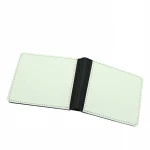 Factory Outlet DIY Custom Pattern Sublimation Blank PU Leather Two Fold Short Wallets