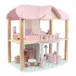Factory Pretend Toy Wooden Houses Doll House Kids Doll Villa with Doll Room Furniture Toys dollhouse