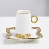 Factory price 100CC tea mug ceramic new bone China arabic coffee cup and saucer