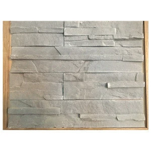 Factory price artificial gray stacked cultured stone