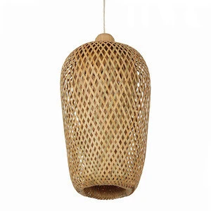 Factory supply cheap custom double layer bamboo cage pendant light outdoor/indoor chinese lantern