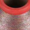 Factory supply single package MH three colorful gold silver thread polyester tape section colorful gold silver thread lace weavi