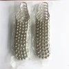 Factory wholesale 304 stainless steel five bead gourd buckle shower curtain buckle 12 pcs/PVC bag packaging