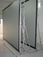 Factory wholesale Portable different size fast fold screen with flight case fast fold projection screen