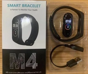 Factory Wristband Watch Activity Tracker M4 Smart Bracelet Smart Band 4 Heart Rate Fitness Tracker Wrist Watch for Men Women