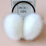 Fake fox fur earmuffs POM POM ball ear muff Fox earmuff